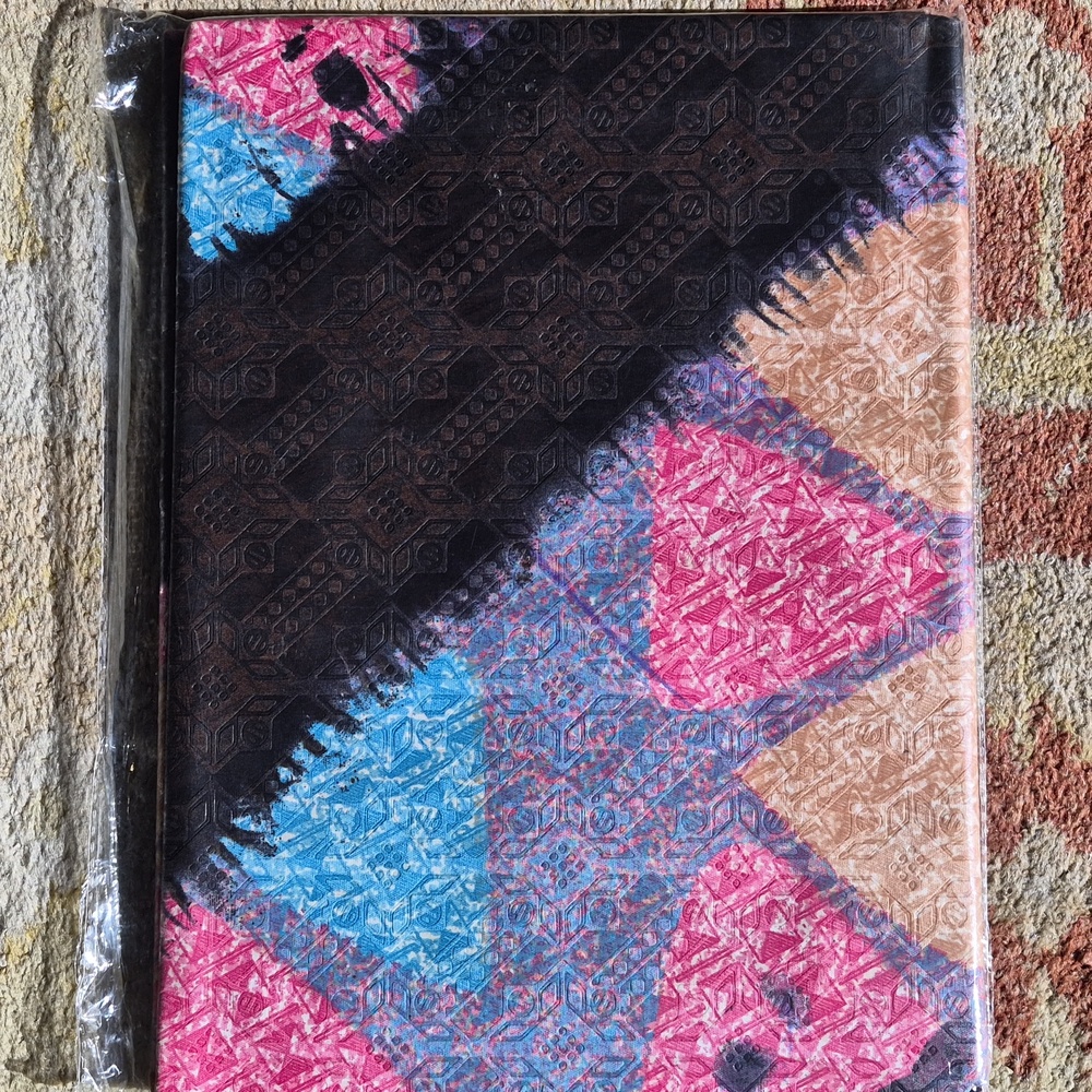 Big Boss Batik Fabric, 5 Yards, Pink and Blue